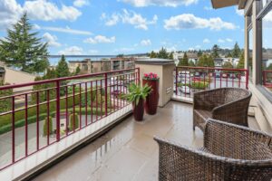 balcony with furniture