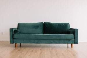 grön soffa