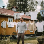 hänga kläder på tork