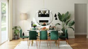 modern style dining room
